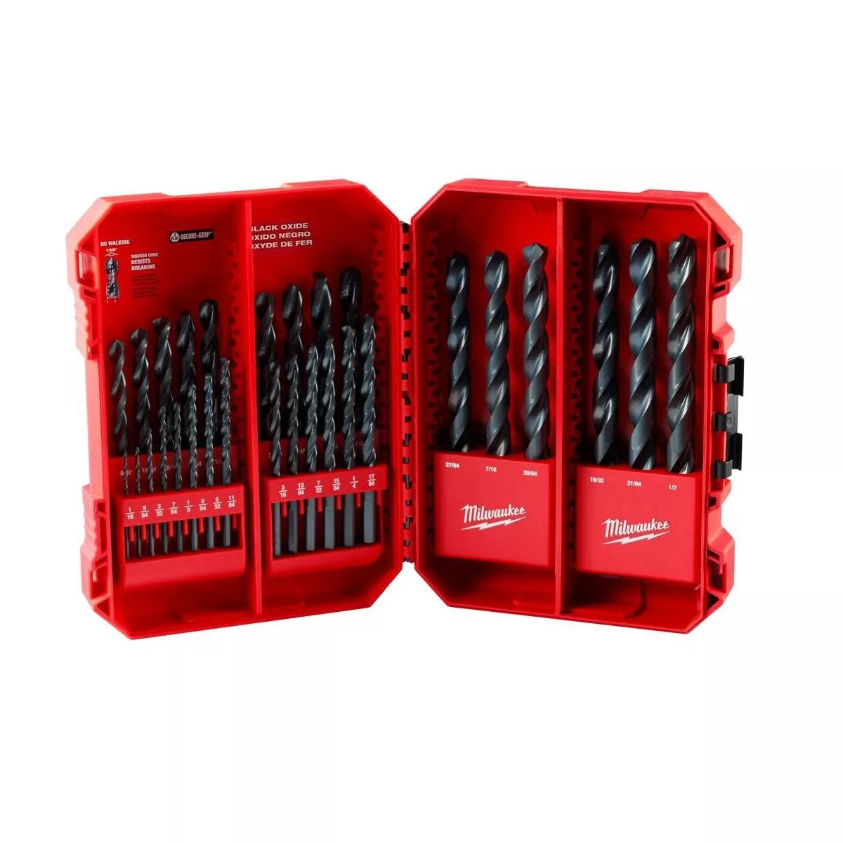 Milwaukee THUNDERBOLT Black Oxide 29pc Drill Bit Set
