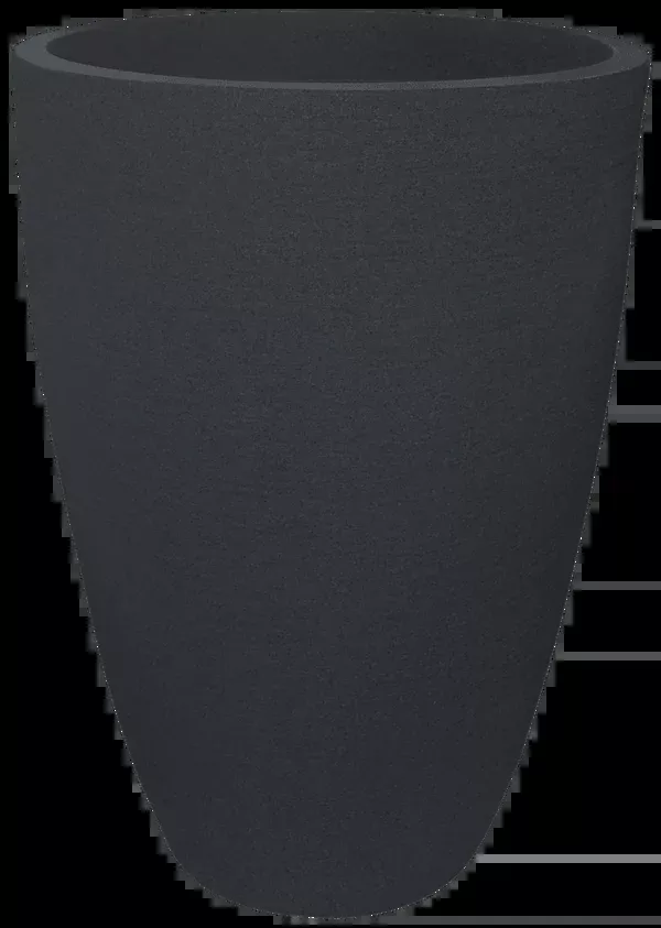 Modern Conic Pot 55x38cm Lead