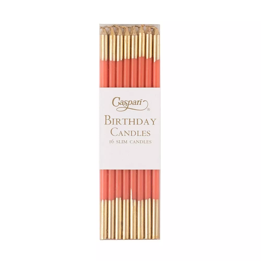 Orange & Gold Birthday Candles