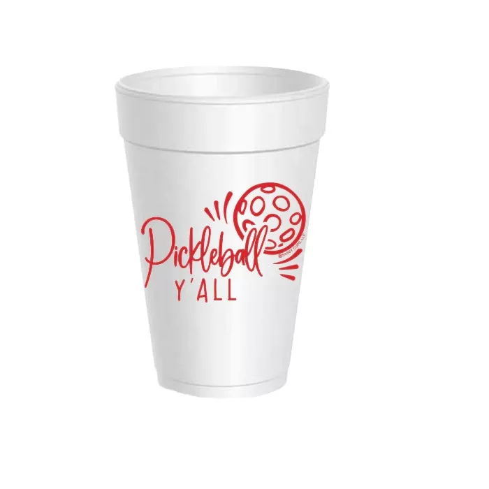 Pickleball Y’all Styrofoam Cups