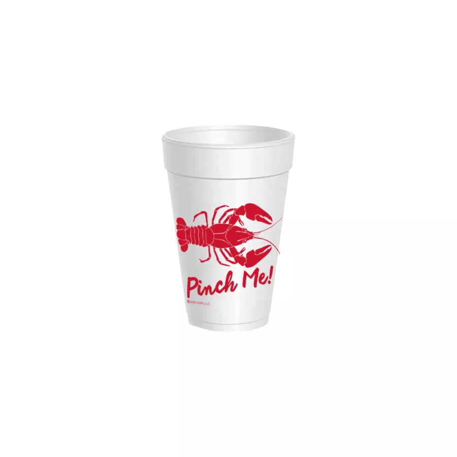 Pinch Me Crawfish Styrofoam Cups