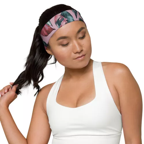 Pink Princess Philodendron Headband