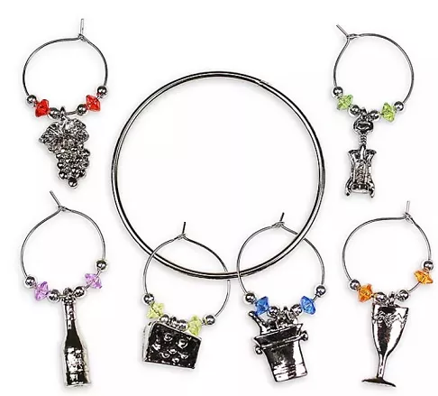 Prodyne Party Time Stemware Charm Set of 6