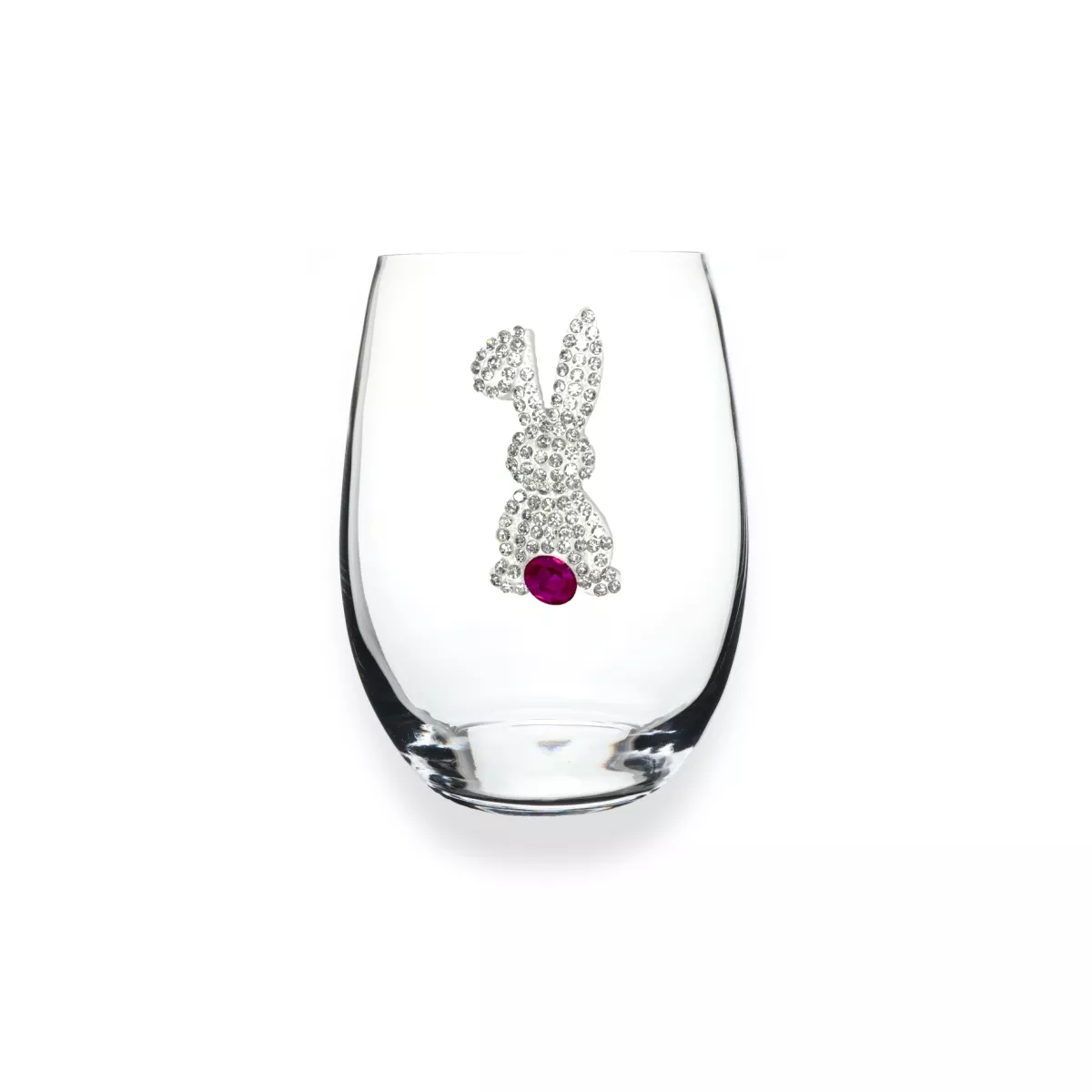 The Queens’ Jewels 2025 Easter Bunny Stemless Wine Glass