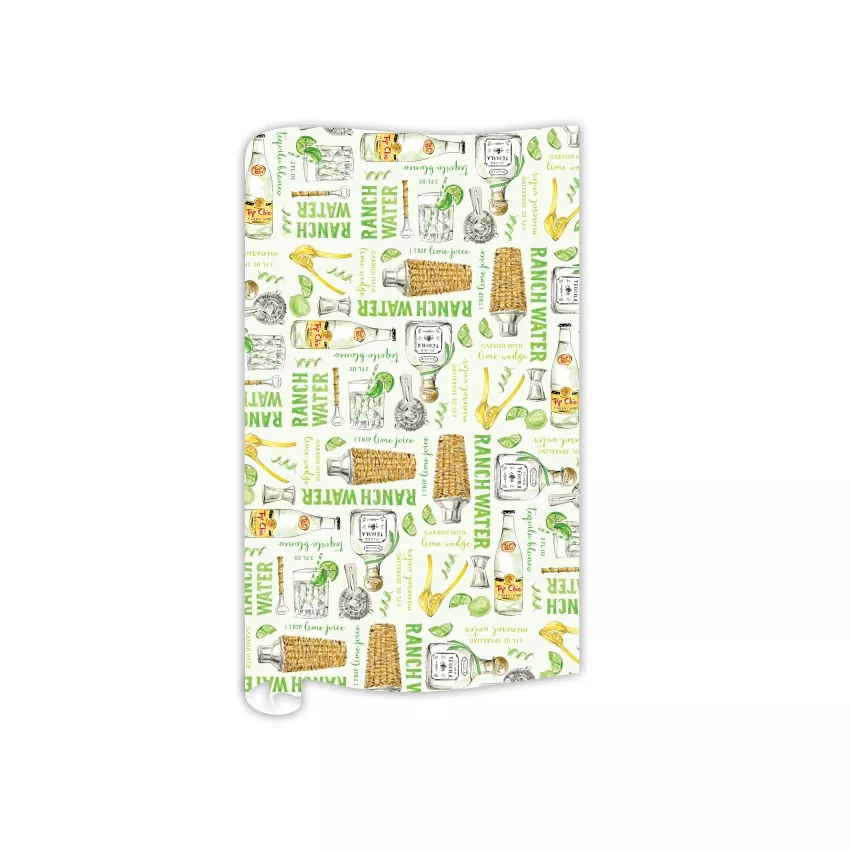Ranch Water Toile Gift Wrap