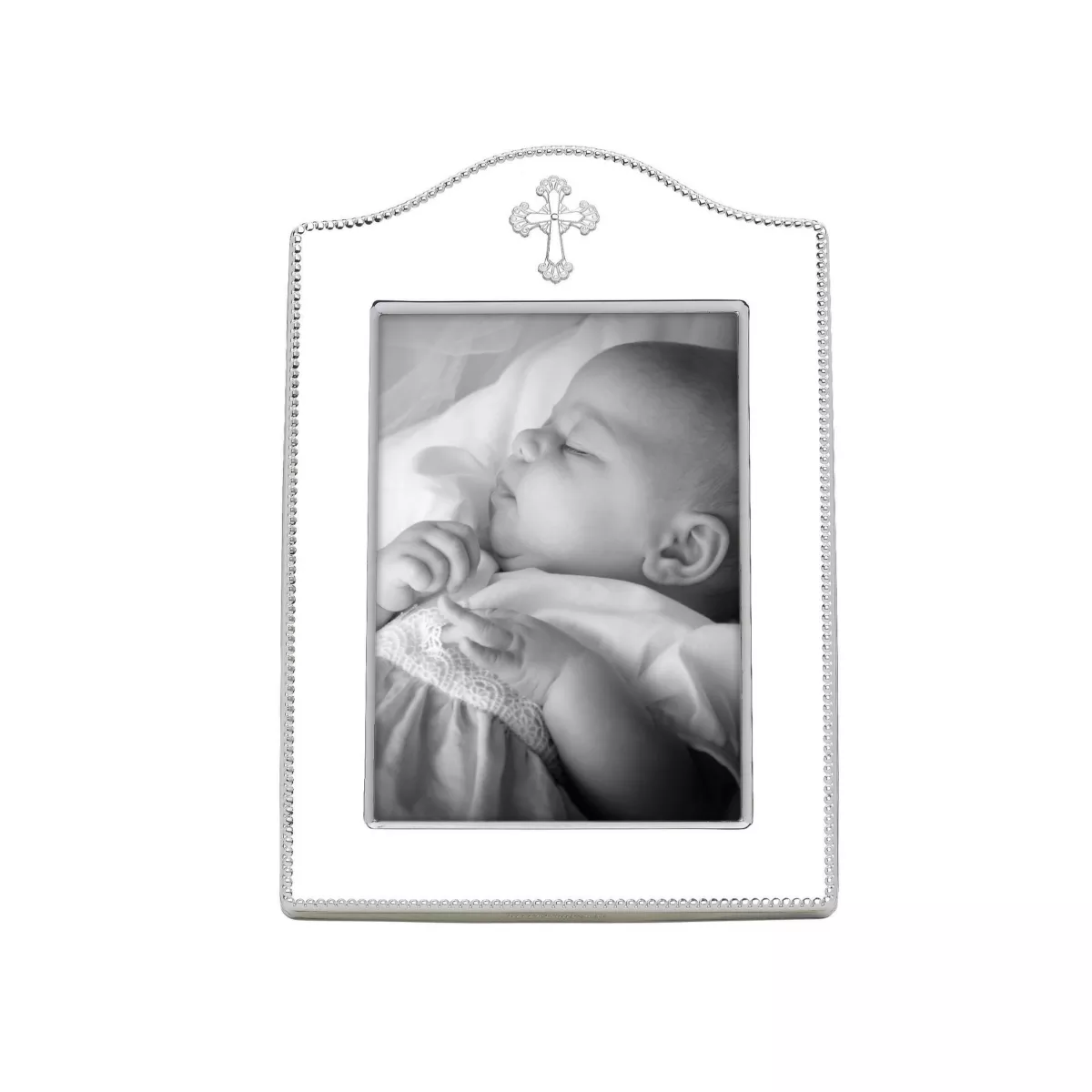 Reed & Barton Abbey Cross Silverplate 4×6 Frame