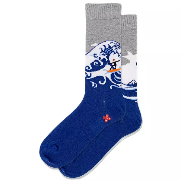 Ride The Wave Blue Men's Socks