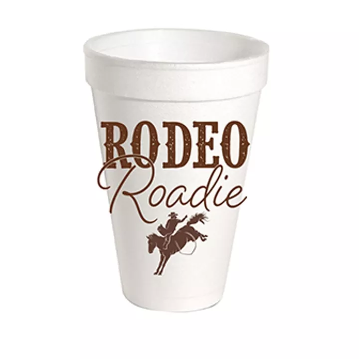 Rodeo Roadie Styrofoam Cups
