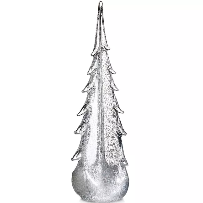 Simon Pearce Silver Leaf 14″ Evergreen