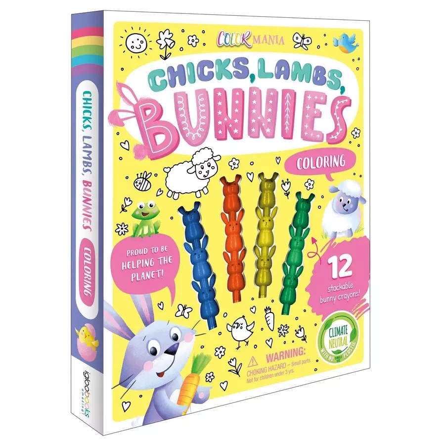 Simon & Schuster – Chicks, Lambs, Bunnies Coloring Set