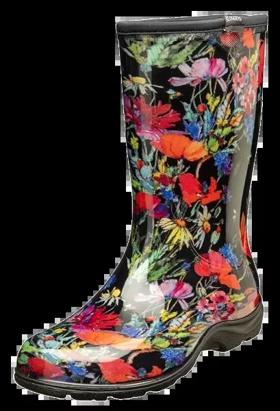 Slogger Rain Boots - In Fields Black