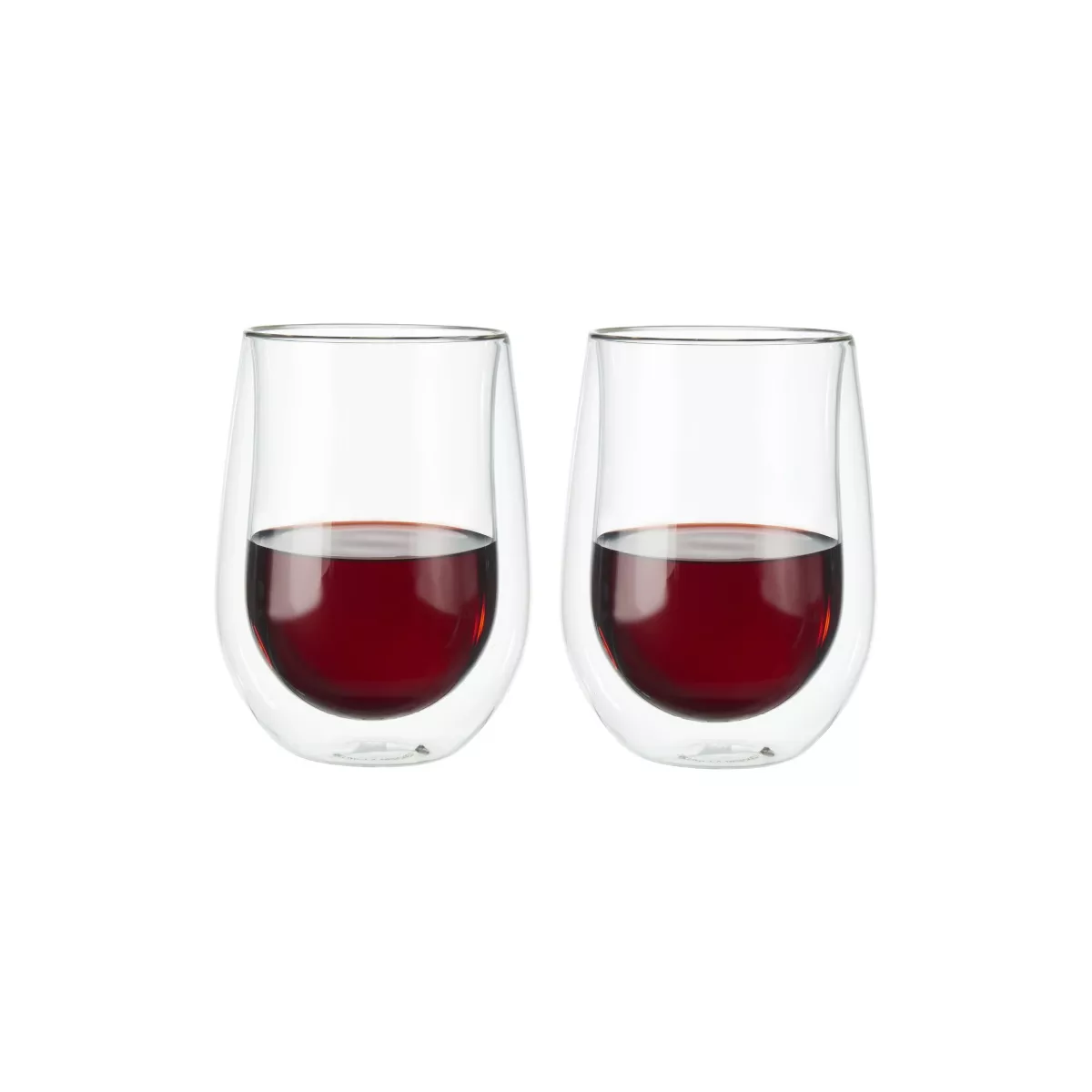 Sorrento 2pc Stemless Red Wine Set