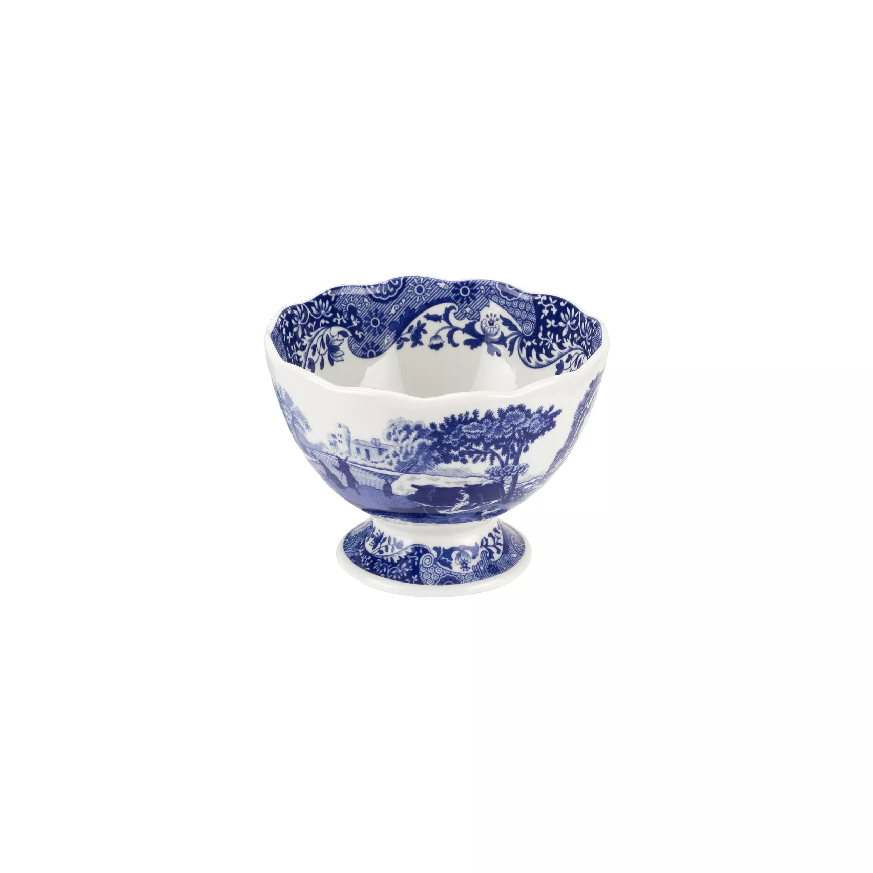 Spode Blue Italian Footed Bowl