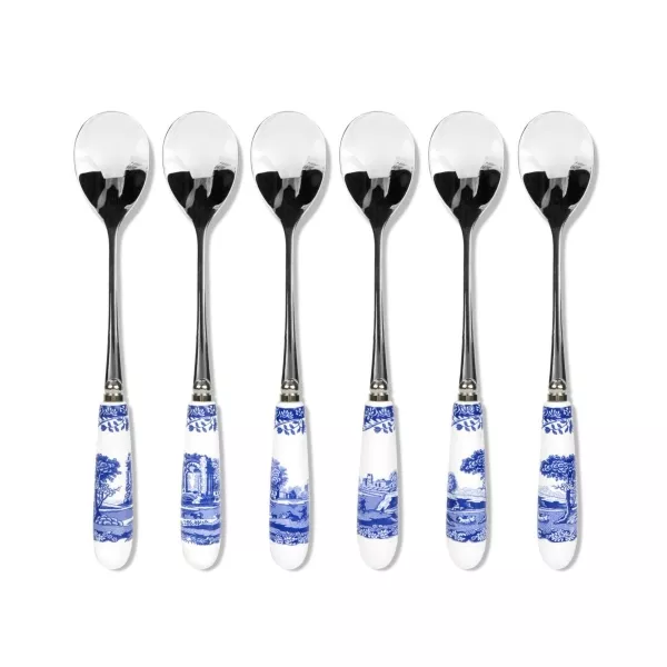 Spode Blue Italian Tea Spoons Set