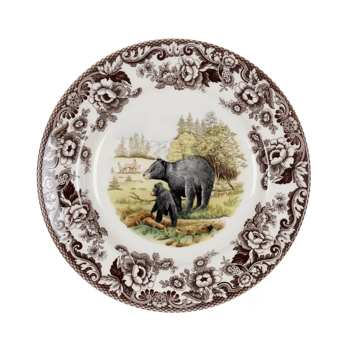 Spode Woodland Dinner Plate – Black Bear