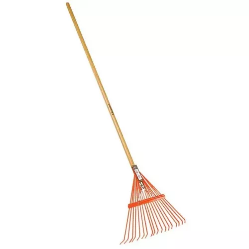 Spring Rake with 18-Tine Steel Head