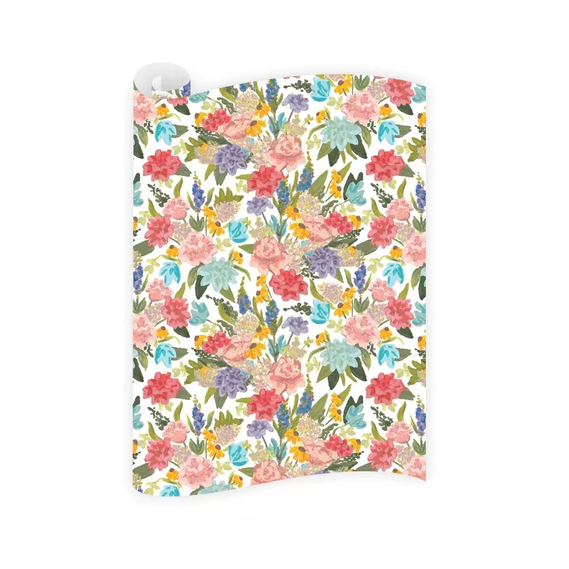 Swan Blooms Wrapping Paper Roll