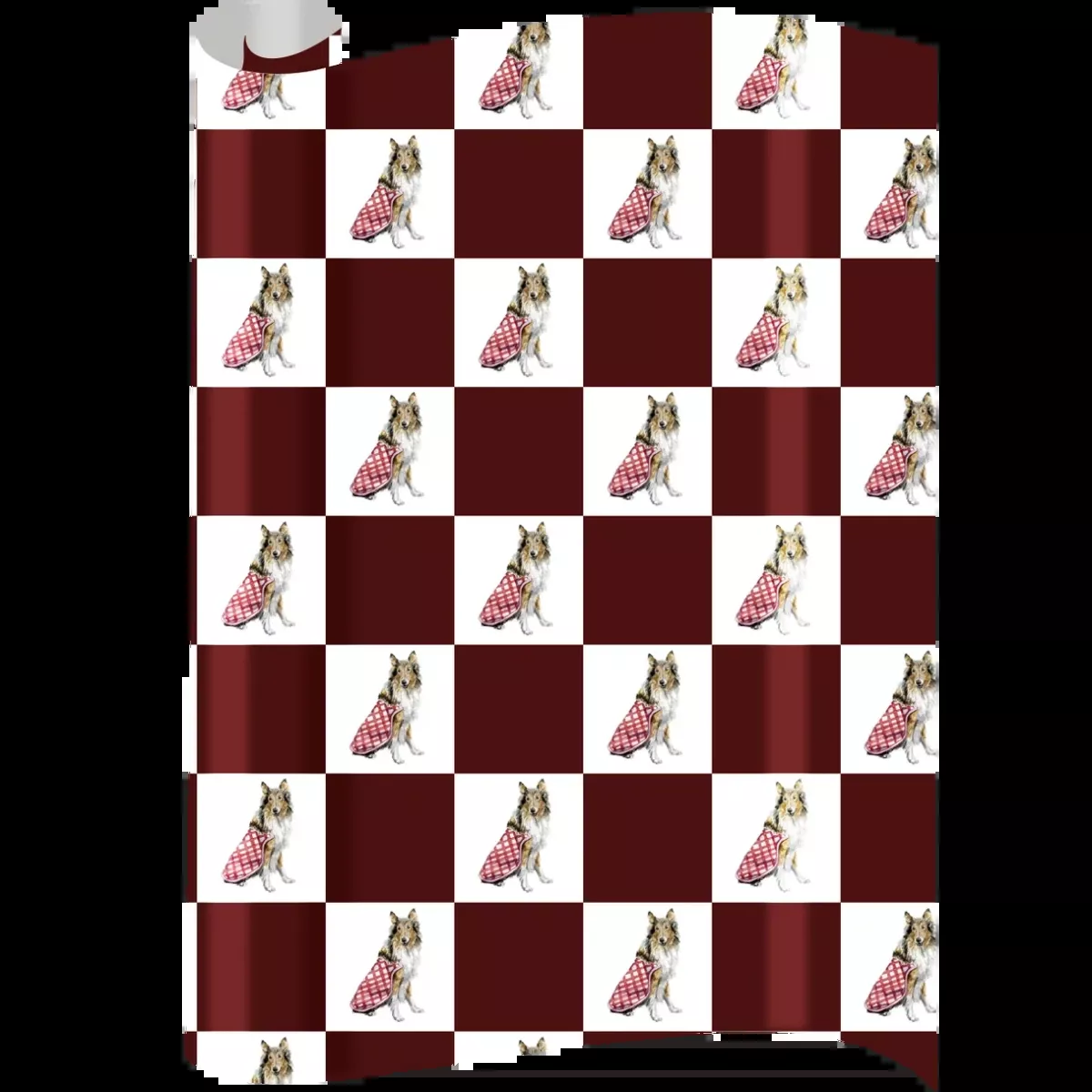 Taylor Paladino Rough Collie Gift Wrap
