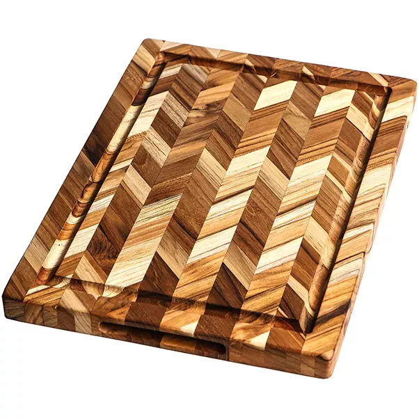 Teakhaus Herringbone Medium Thickness Cutting Board