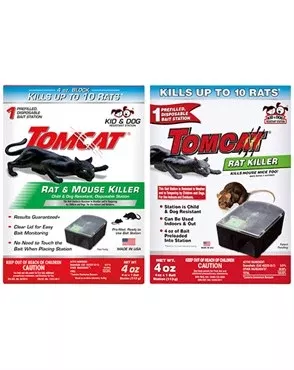 Tomcat Rat and Mouse Killer Disposable Bait Station - Includes 4oz Bait
