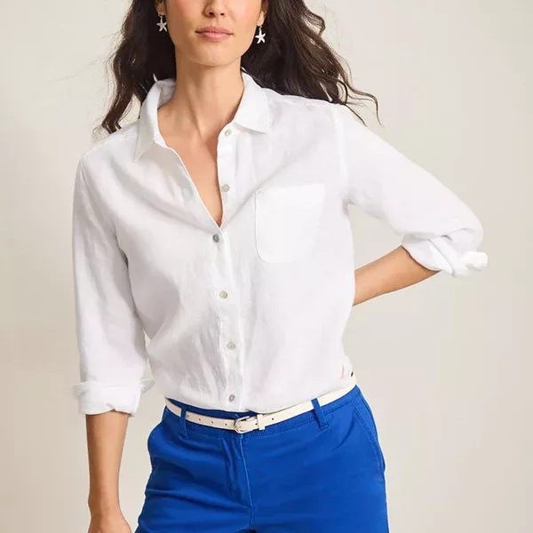 "Tommy Bahama" Coastalina Relaxed Long Sleeve Shirt White