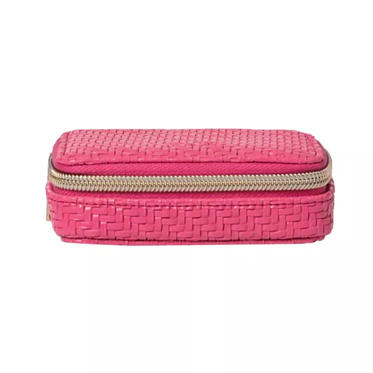 Tonic Pill Box – Herringbone Raspberry