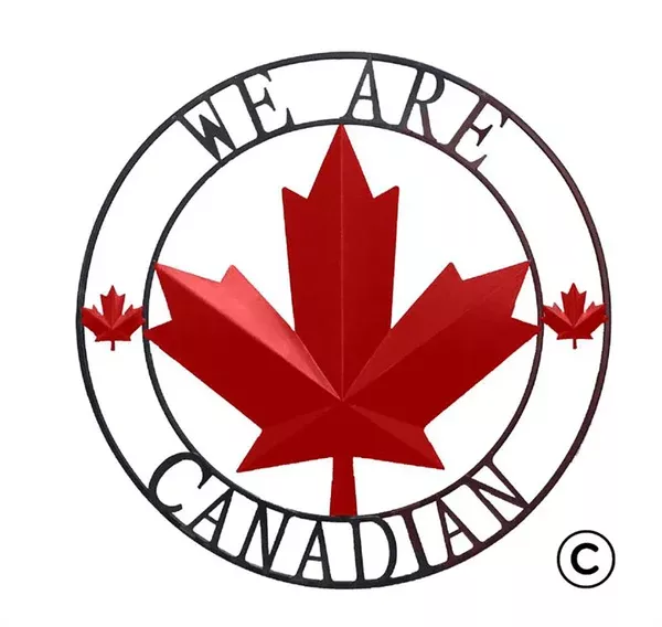 We Are Canadian Circle © 22in