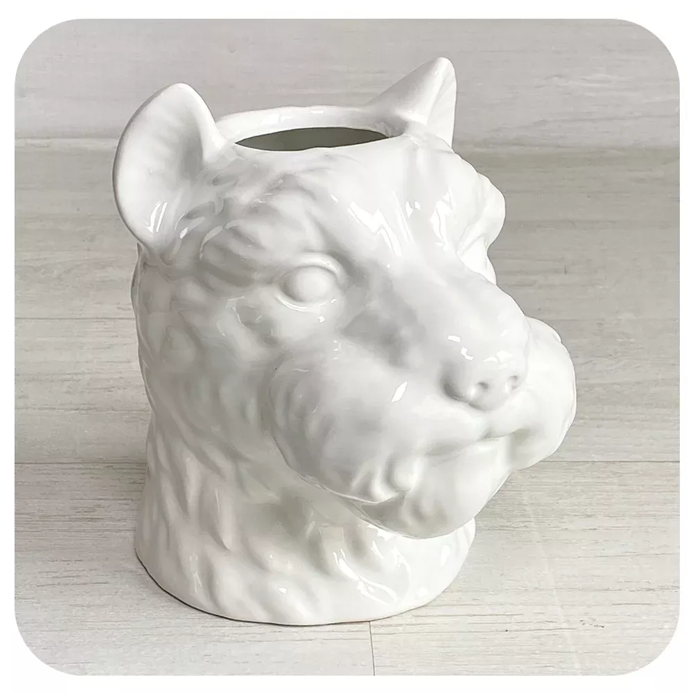 Westie Dog Head Planter