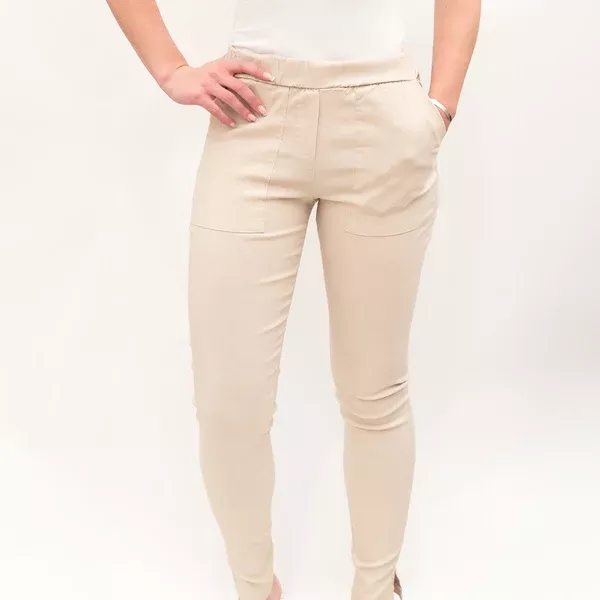 Woven Pull On Pants Coconut
